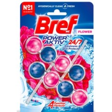 BREF Топчета за WC Power activ 2*50гр. Цвете