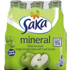 SAKA Натурална,минерална газирана напитка с вкус на Ябълка -200мл. SAKA Натурална,минерална газирана напитка с вкус на Ябълка -200мл.