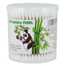 ECO BAMBOO PANDA Клечки за уши -200бр Кръгла кутия ECO BAMBOO PANDA Клечки за уши -200бр Кръгла кутия